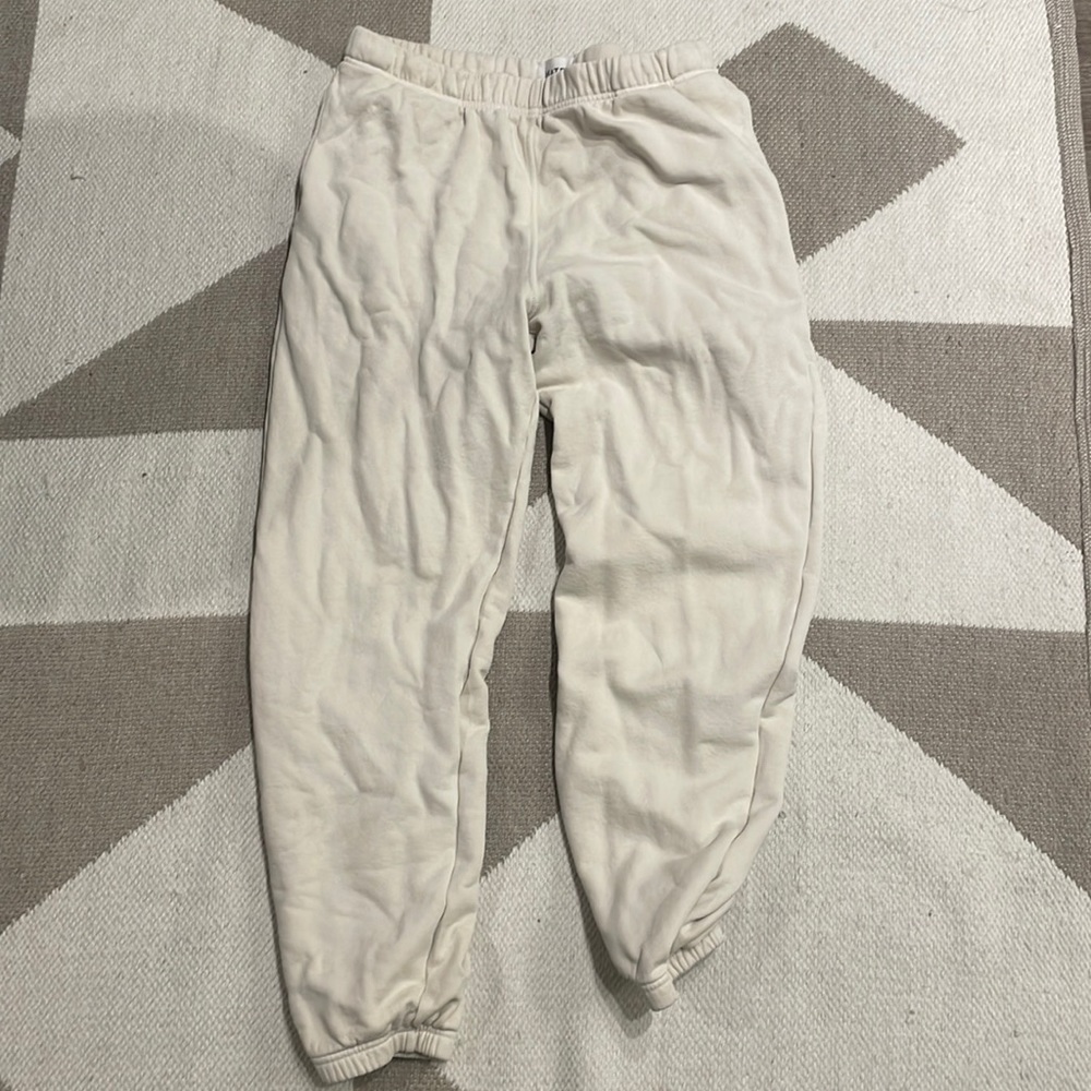 MATE the label, Cream Comfy Sweat Pants